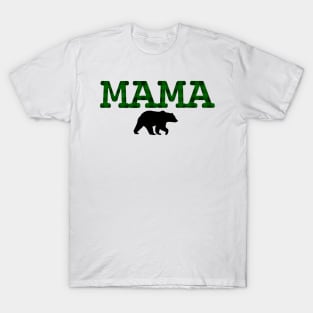 Mama Bear Green Plaid T-Shirt